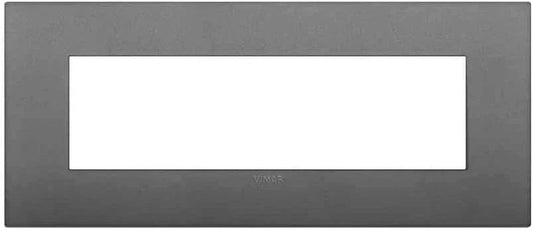 VIMAR Placca Classic 7M Grigio - 19657.72, Design Elegante in Tecnopolimero, Versatile e Durevole