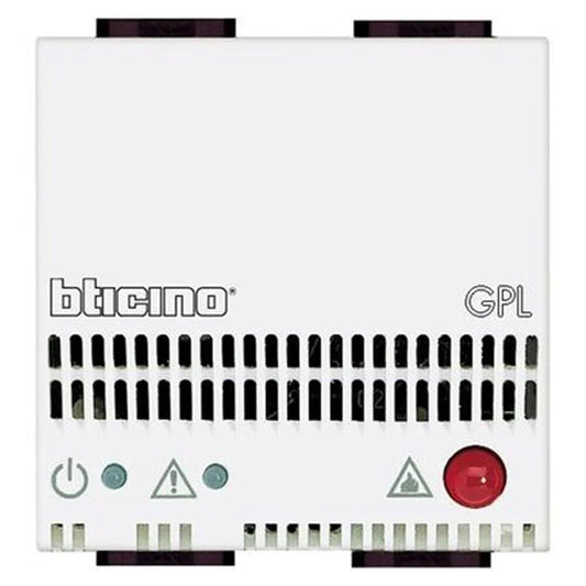 Ripetitore di Segnale per Rivelatore Gas BTicino N4520 - Allerta Acustica 85dB, Uscita Relè 6A