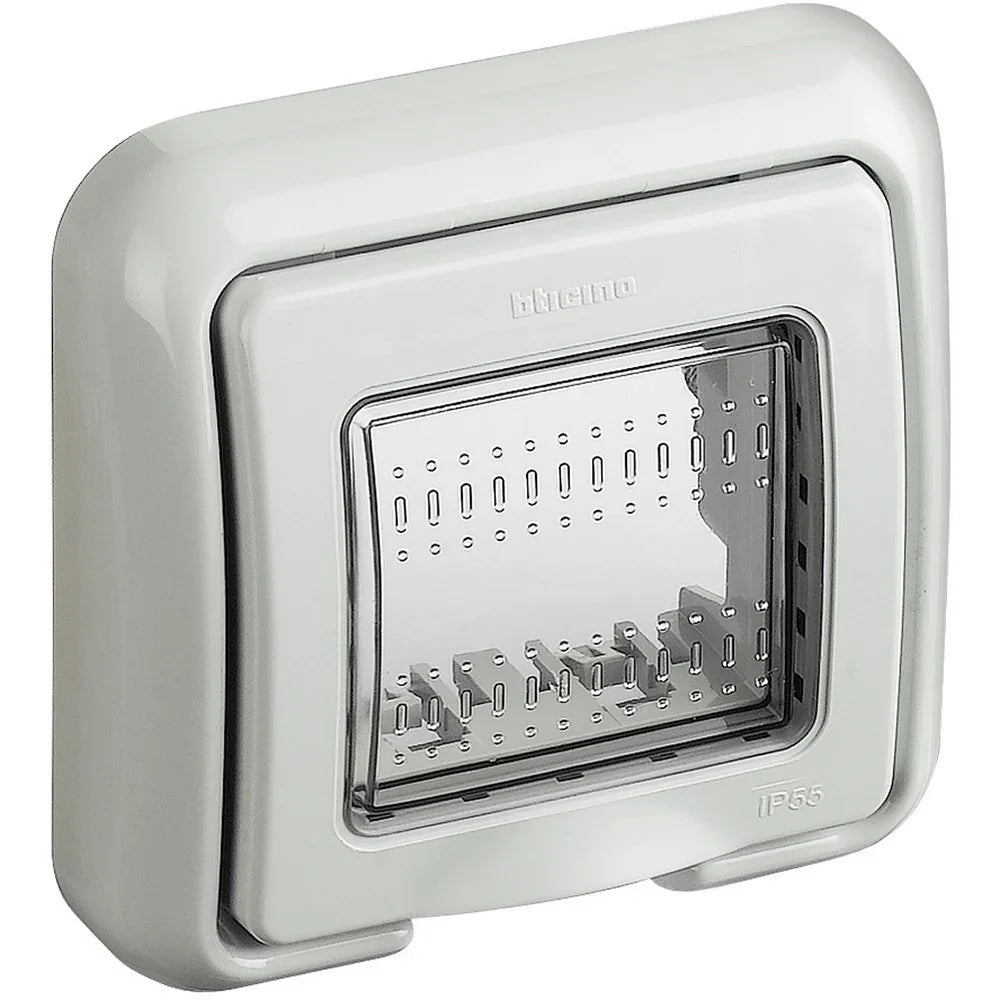 Bticino Idrobox Placca IP55 2 Moduli Serie Matix SKU 25602 - Resistente A Polvere E Umidità