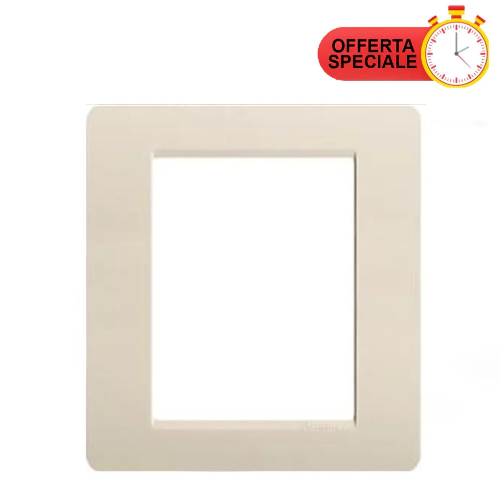 BTicino Matix Placca 3+3 Posti AM4806AV - Elegante Finitura Avorio, Facile Installazione e Design Moderno