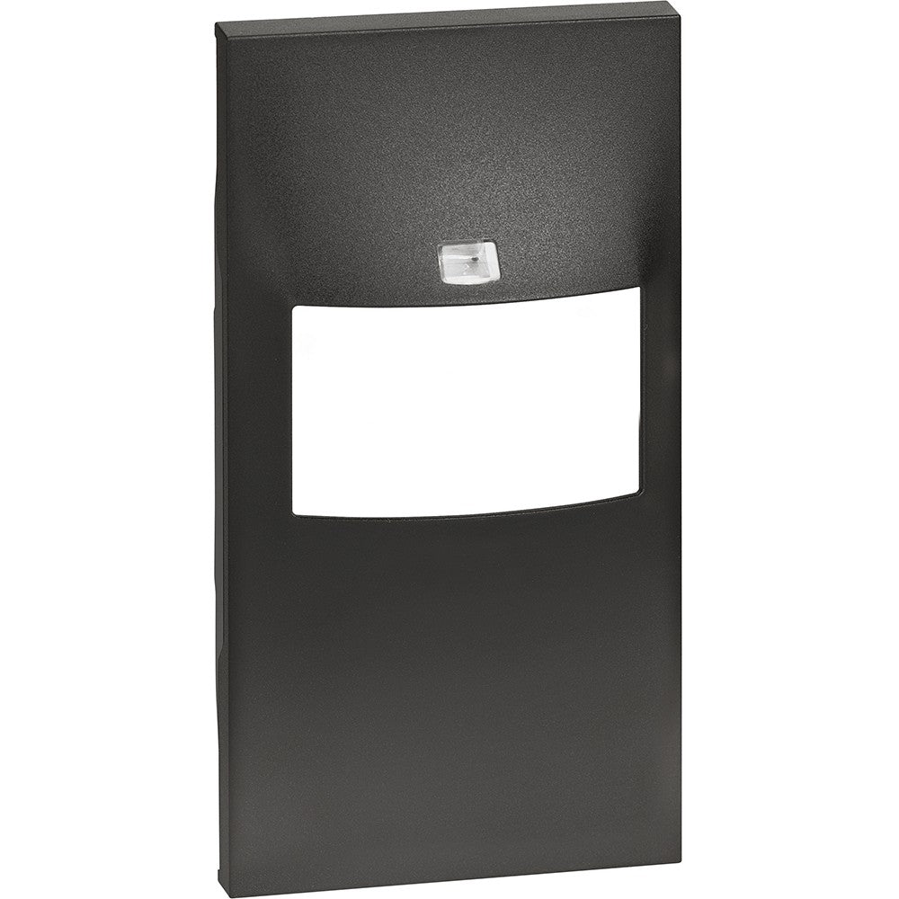Cover per interruttore IR Living Now senza selettore, Nero, compatibile con moduli BTicino.