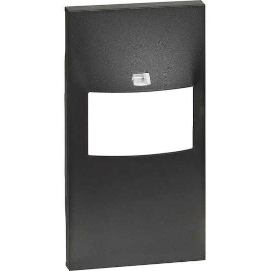Cover per interruttore IR Living Now senza selettore, Nero, compatibile con moduli BTicino.
