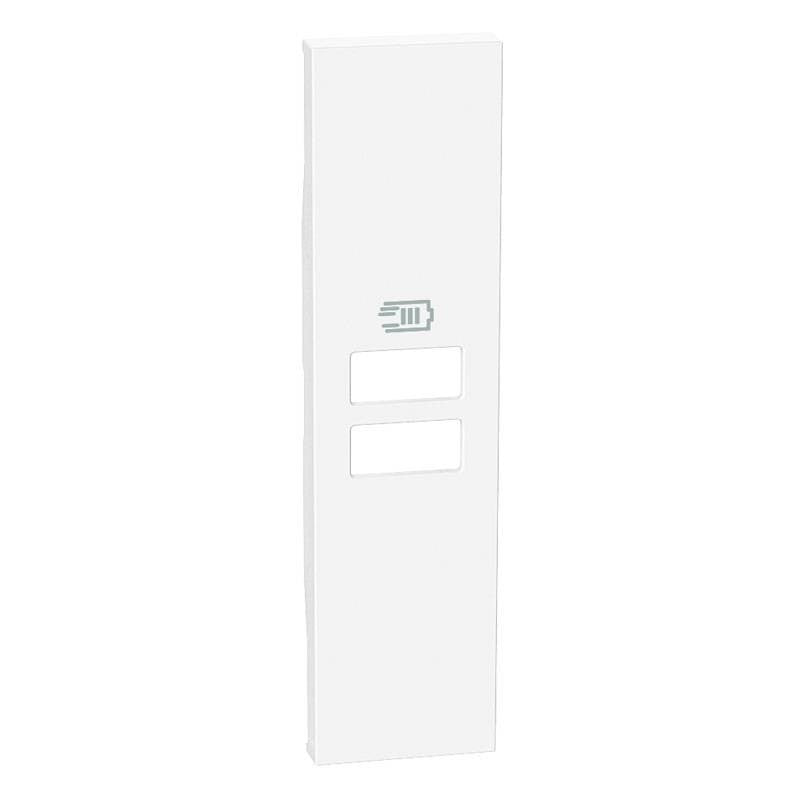 Cover per caricatore USB BTicino Living Now, 1 Modulo, colore bianco, compatibile con vari codici USB.