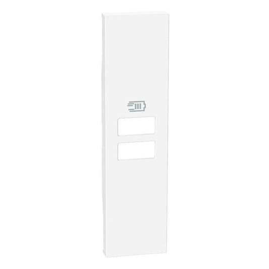 Cover per caricatore USB BTicino Living Now, 1 Modulo, colore bianco, compatibile con vari codici USB.