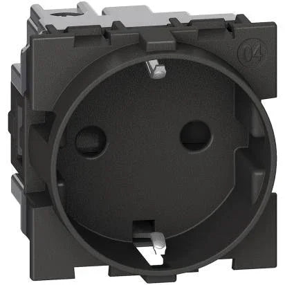 Presa Standard Tedesca 2P+T Nera Living Now - BTicino KG4141 - Sicurezza e Design Elegante