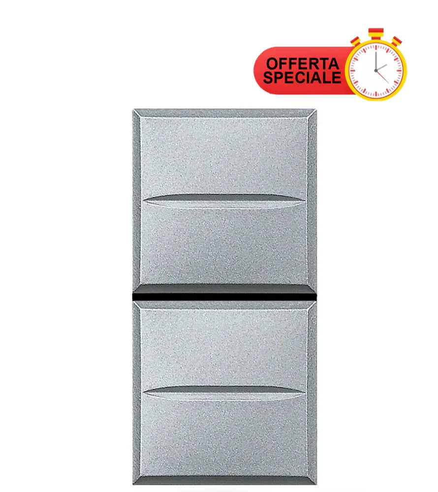 Bticino Axolute Doppio Pulsante 16A HC4036 - Interruttore di Qualità per Illuminazione e Dispositivi Elettrici