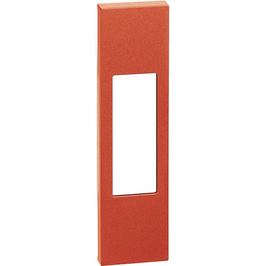 Living Now red cover for Italian standard sockets, 1 module, bipolar switch, by BTicino.