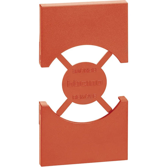 BTicino Living Now Cover Presa IT/GER 2 Moduli Rosso - KR03, Design Moderno e Facile Installazione