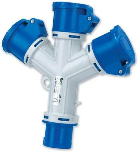 ROSI TRIPLA CEE 220V 3P+T BLU 16A IP44 - Presa Elettrica Robusta e Sicura per Uso Domestico e Professionale