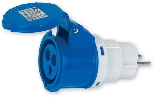 Spina Schuko 2P+T 16A ROSI 1868 - Presa Industriale Alta Qualità, IP20, 200-250V, Resistente e Sicura
