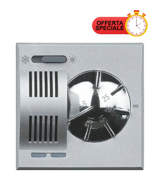 Termostato Ambiente BTicino Axolute HC4442 - Design Elegante e Compatibile, Controllo Efficace della Temperatura