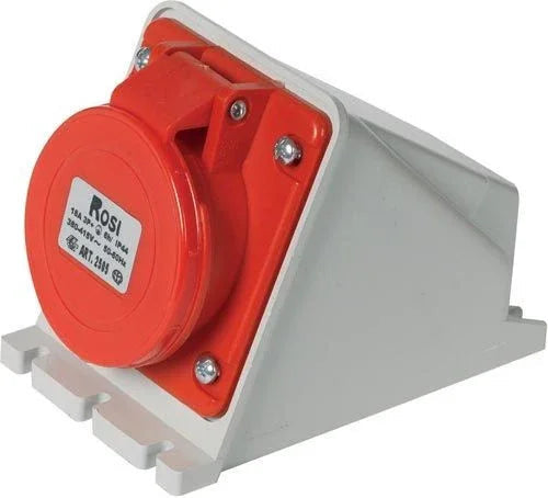 Presa Fissa Da Parete Inclinata 32A 380V IP44 3P+N+E Codice SKU 2517 - Sicura e Resistente