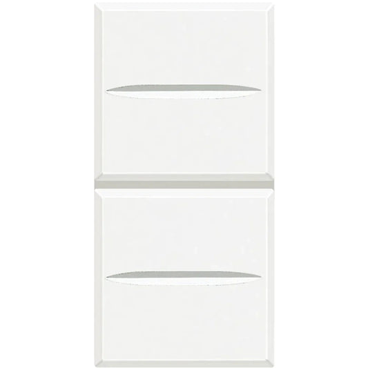 Bticino Axolute Doppio Pulsante Bianco HD4036 - Controllo Indipendente Elegante e Funzionale