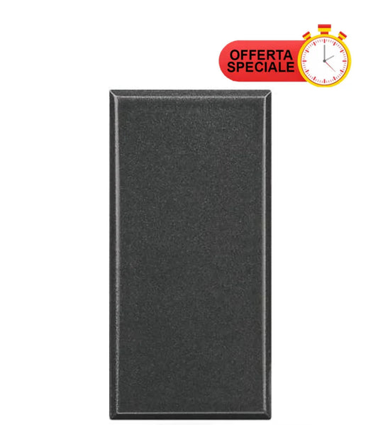 Bticino Axolute Falso Modulo HS4950 - Modulo 1 Polo Antracite, Design Moderno e Installazione Facile