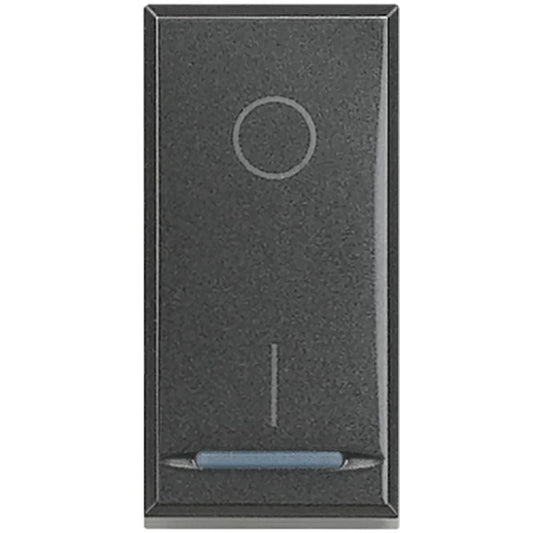 BTicino Axolute Interruttore Bipolare HS4002 - 250Vac, 16A, Design Elegante Antracite