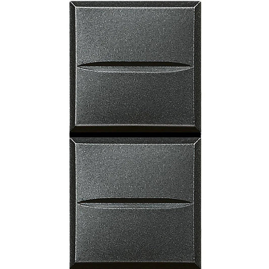 BTicino Axolute Doppio Pulsante 1P NO 10A HS4036 – Interruttore Elegante, Sicuro e Conformi alle Normative