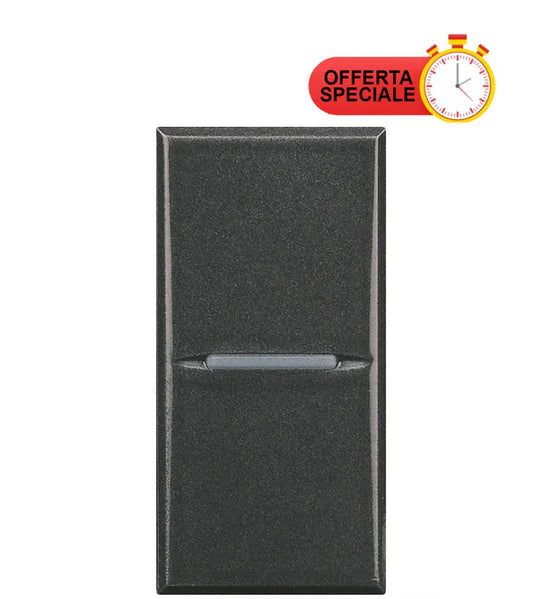 BTicino Axolute Pulsante 1P NC 10A HS4034 - Design Elegante, Facile Installazione, Alta Qualità