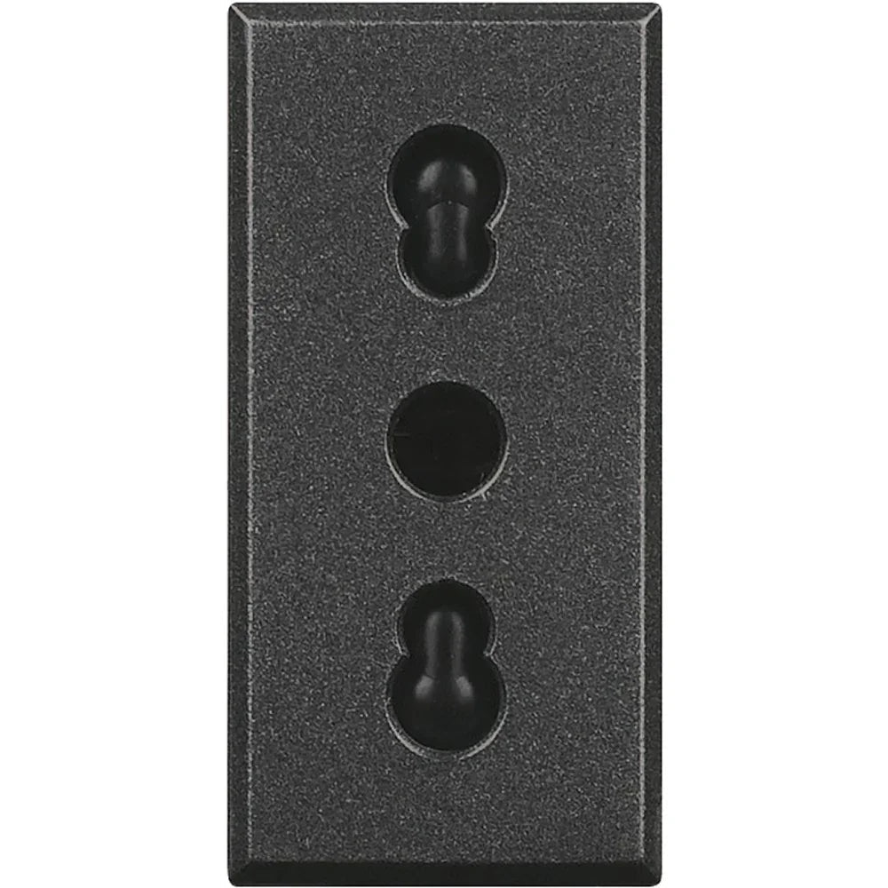 BTicino Axolute Presa 2P+T 10/16A Bipasso HS4180 - Alta Sicurezza, Facile Installazione, Design Antracite