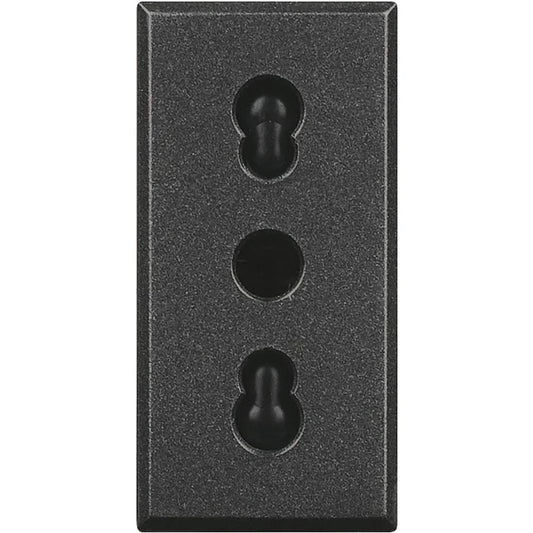 BTicino Axolute Presa 2P+T 10/16A Bipasso HS4180 - Alta Sicurezza, Facile Installazione, Design Antracite
