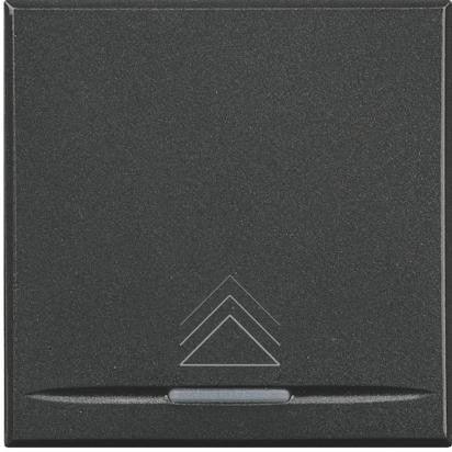 BTicino Axolute HS4413 - Dimmer A Pulsante per Carichi Resistivi e Trasformatori, 60-500W, Design Antracite