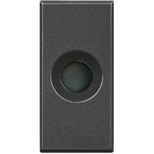 Bticino Axolute Falso Modulo Con Foro HS4953 - Design Elegante e Funzionale Per Cablaggio, 1 Modulo, Antracite