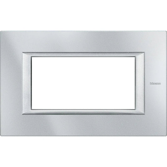 Placca 4P Tech Bticino Axolute HA4804HC - Design Elegante, Installazione Facile, Metallo Resistente
