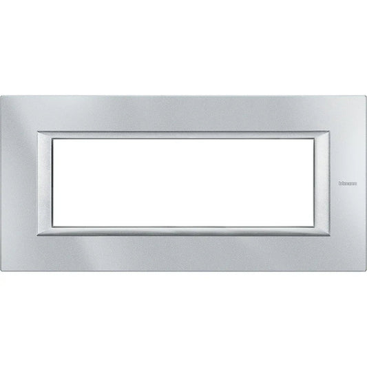 BTicino Axolute Placca 6P Tech HA4806HC in Metallo, Design Elegante e Moderno, 95x195mm
