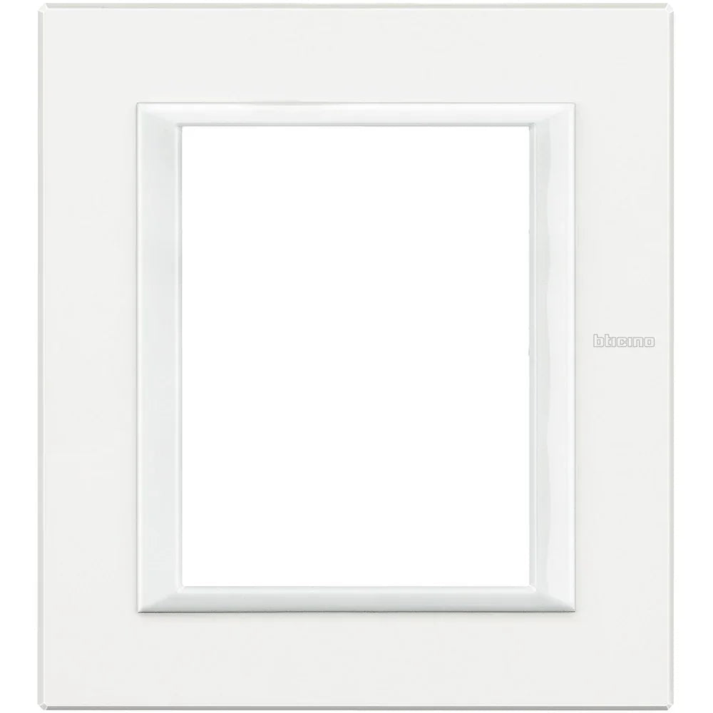 BTicino Axolute Placca 3+3P Bianco HA4826HD in Metallo Resistente - Design Elegante e Funzionale