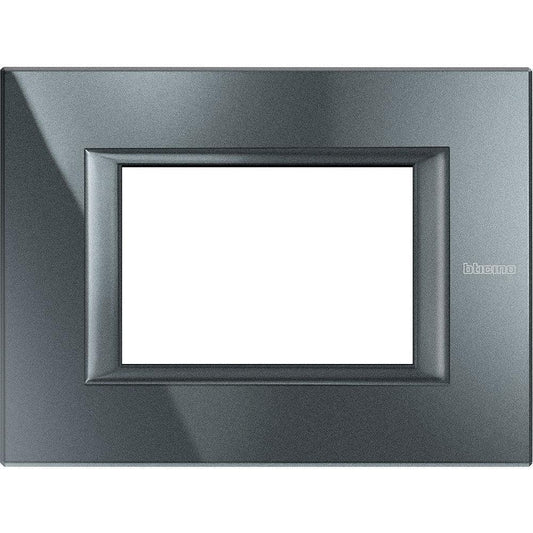 Placca 3 Moduli Bticino Axolute Antracite Monochrome - HA4803HS