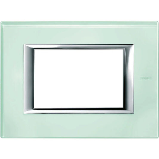 BTicino Axolute Placca 3 Moduli In Vetro Kristall HA4803VKA - Design Elegante e Resistente