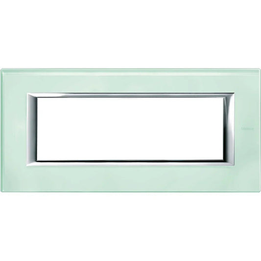 Bticino Axolute Placca 6 Moduli Vetro Kristall HA4806VKA - Design Elegante e Resistente