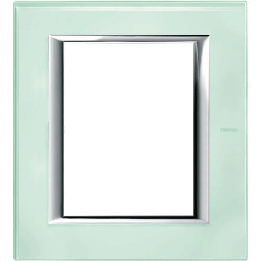 Placca Rettangolare BTicino Axolute 3+3P in Vetro Kristall HA4806VKA - Elegante e Versatile 141x127mm