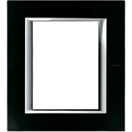 Placca BTicino Axolute 3+3P Vetro Nero Notte HA4826VNN - Design Elegante e Funzionale