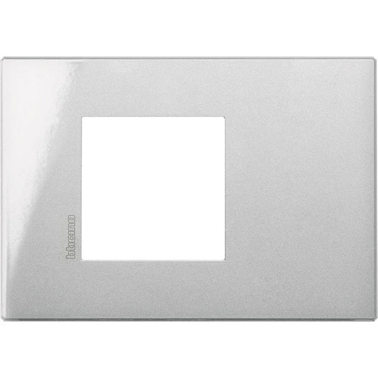 Placca BTicino Axolute Air 2 Moduli Tech HW4819HC - Design Elegante in Metallo, Facile Installazione