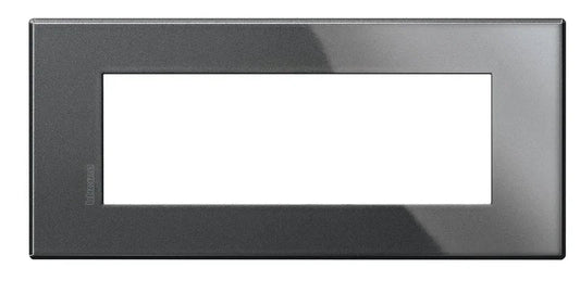 BTicino Placca Axolute Air 6 Moduli Antracite HW4806HS - Design Elegante e Versatile, Installazione Facile