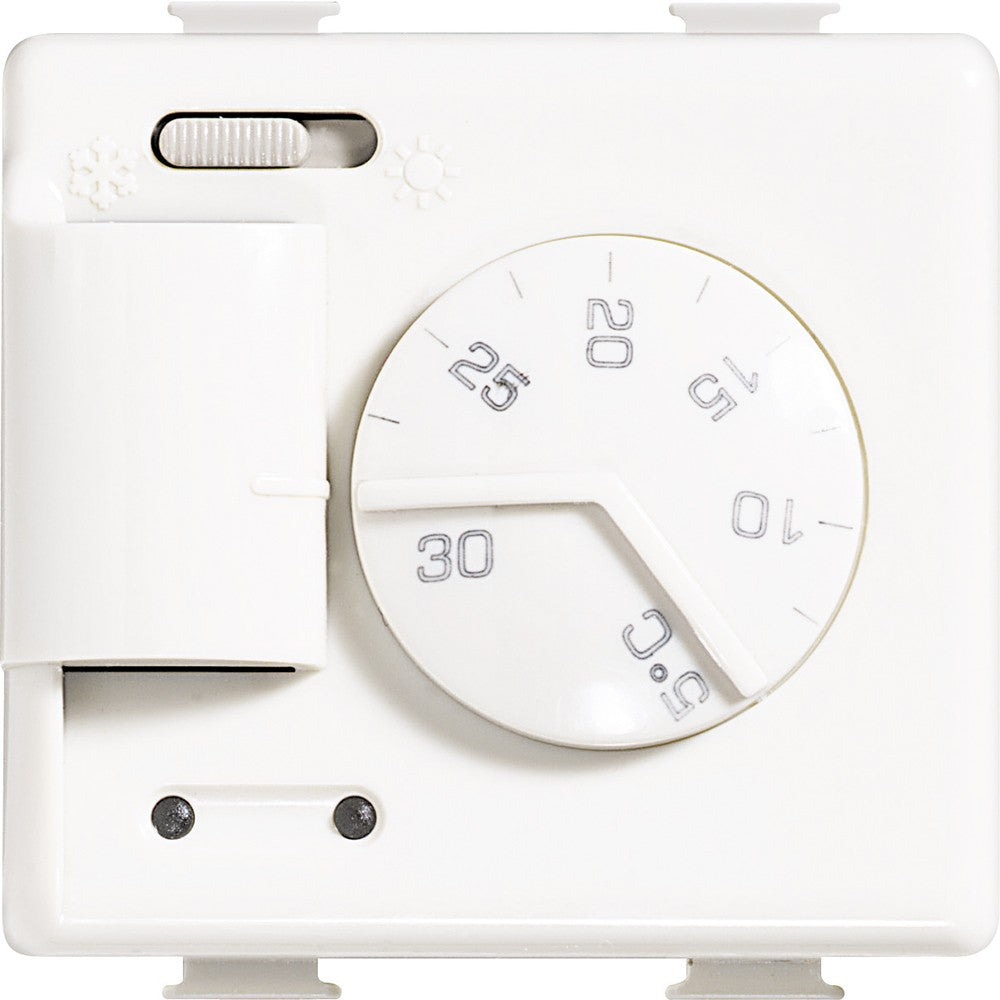 Termostato ambiente Bticino Matix AM5712, bianco, per regolazione temperatura, tensione 230Vac.
