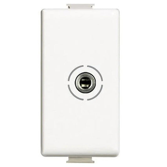 Presa Connettore Audio Video BTicino Matix AM4280 - Jack 3,5 mm Bianco, Design Compatto e Funzionale