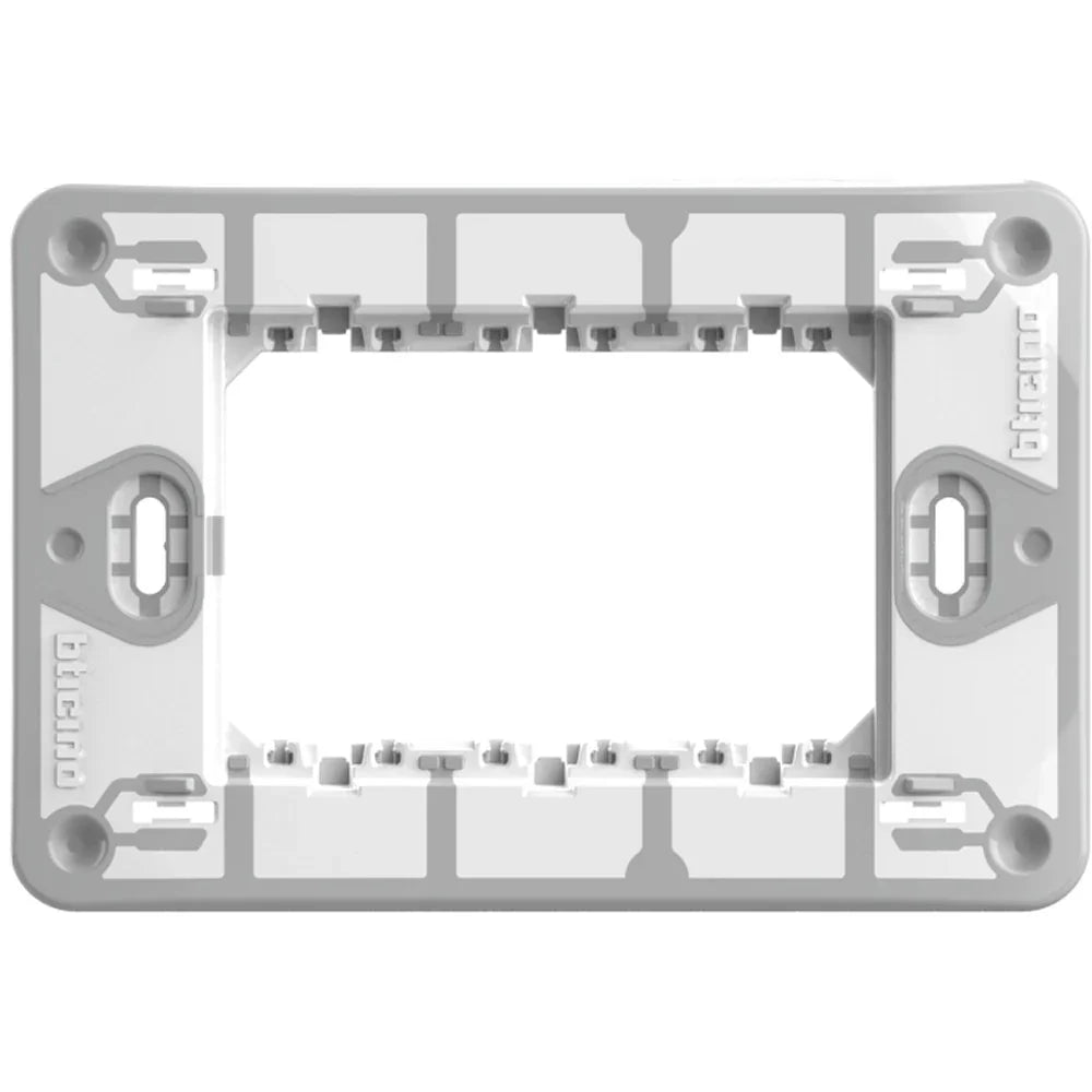 Supporto BTicino MatixGO 3 Moduli Fissaggio Viti J4703 - Sicuro, Stabile e Compatibile