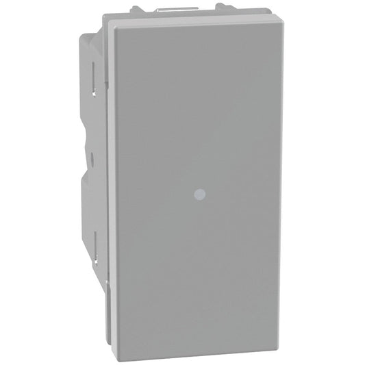 Bticino MatixGO 1P 10AX 250V gray toggle switch for LED lighting 1 module