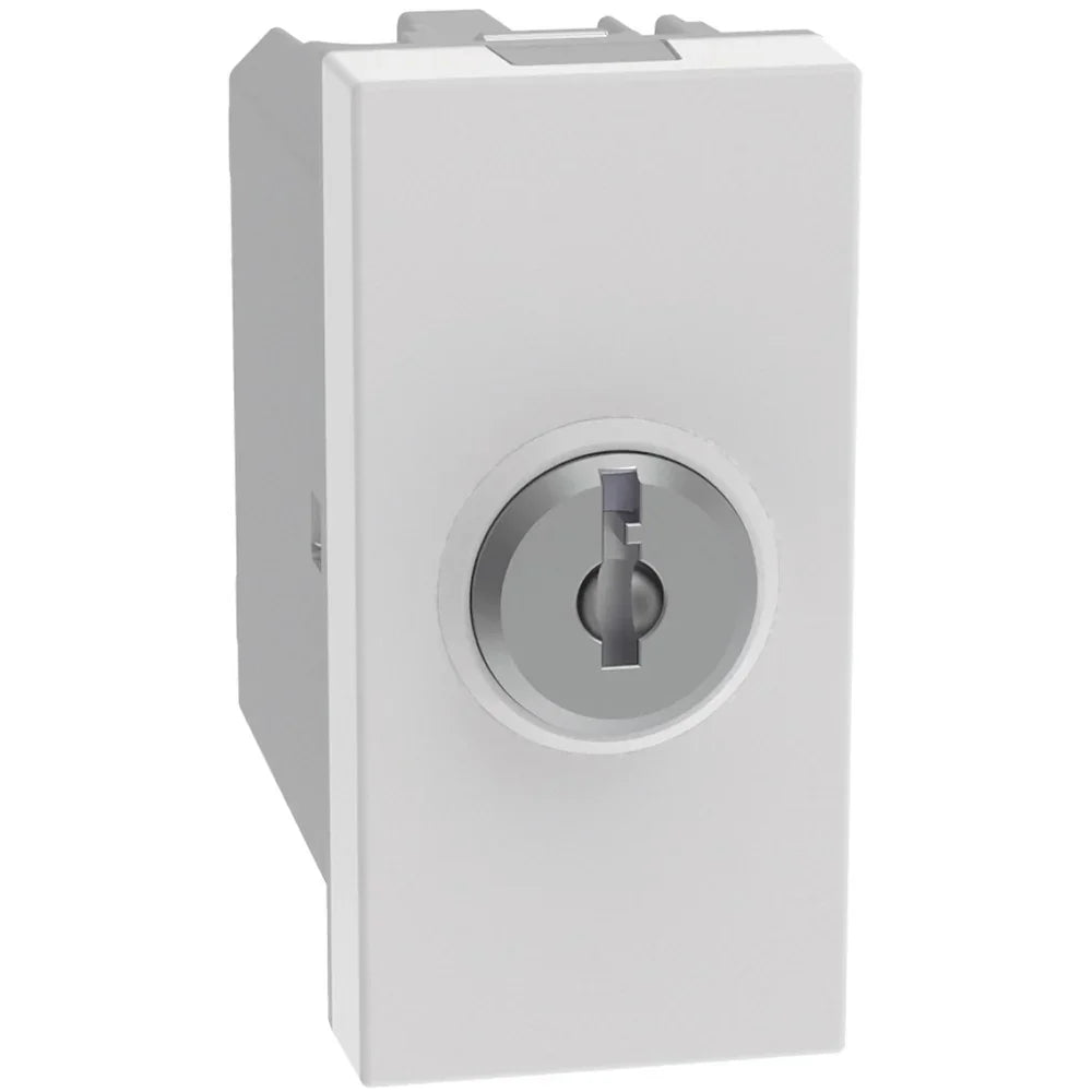 Deviatore A Chiave BTicino MatixGO JW4022 - 2P 10AX 1 Modulo Bianco, Sicuro e Elegante