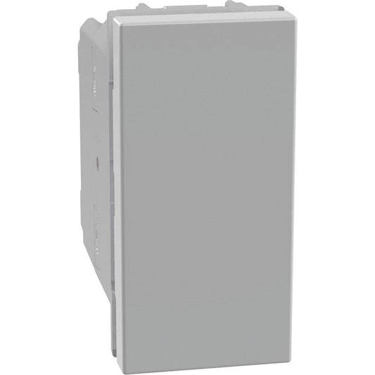 Invertitore assiale BTicino MatixGO 1P 10AX grigio, 250Vac, non illuminabile, 1 modulo.