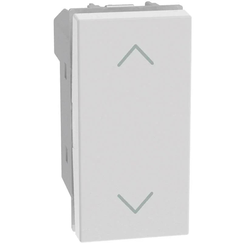 Pulsante Doppio Interbloccato Bticino MatixGO JW4037NAB | Antibatterico, 250V, 10A, Bianco