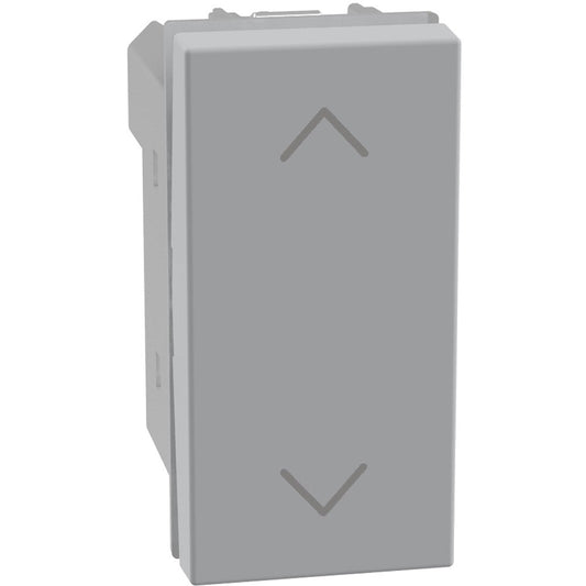 Commutatore Bticino MatixGO grigio con frecce direzionali 1-0-2, 1 modulo, 10AX, 250Vac