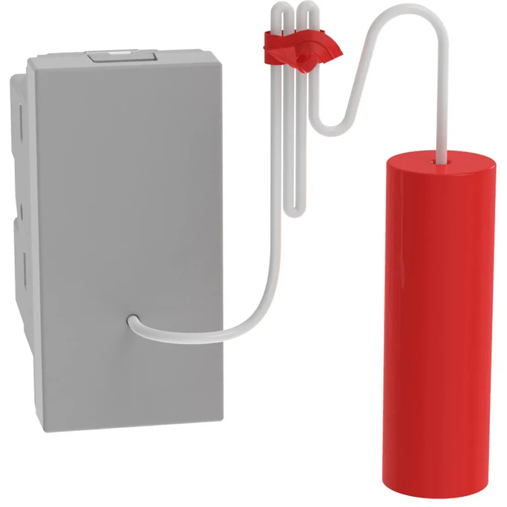 Pulsante a Tirante BTicino MatixGO 1P NO/NC 10A Grigio - Modulo Unico SKU JG4033, Design Elegante e Compatto