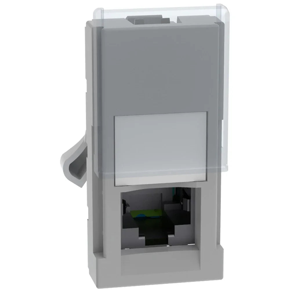 Connettore RJ45 BTicino MatixGO UTP CAT5E 1 Modulo Grigio, Prestazioni Fino a 1 Gbps, SKU JG4279C5E