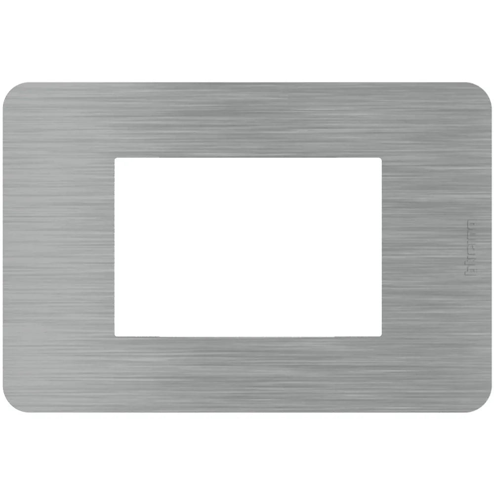 Placca Bticino MatixGO 3 Moduli In Acciaio - JA4803ES, Elegante E Funzionale