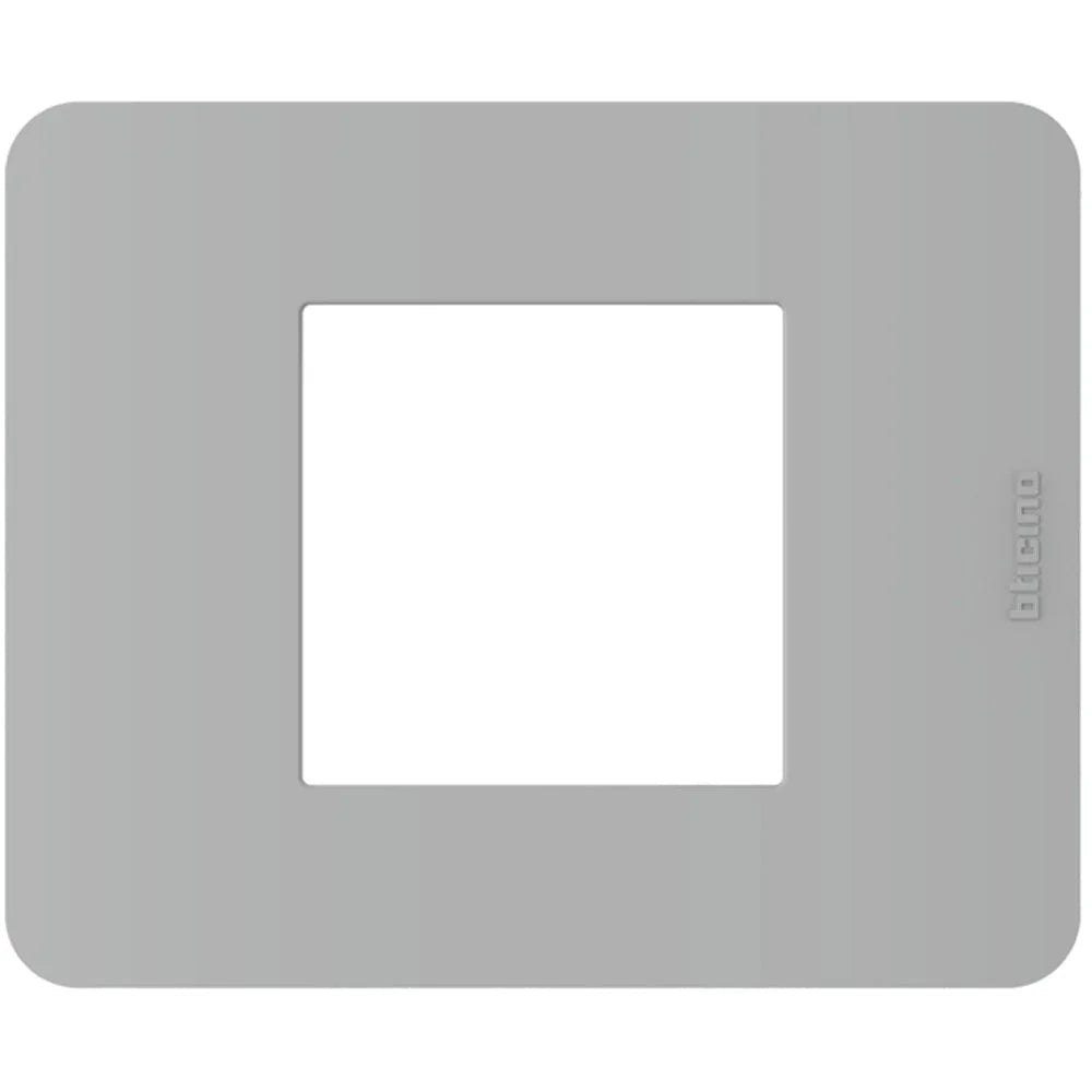 Placca BTicino MatixGO 2 Moduli Grigio JA4802JG - Design Moderno e Materiale Durevole