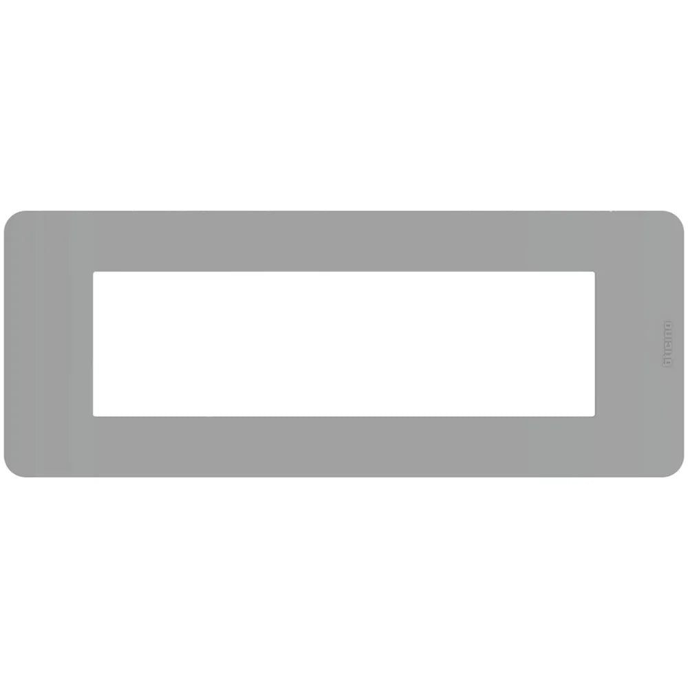 Placca BTicino MatixGO 7 Moduli Grigio JA4807JG - Design Elegante e Materiale Resistente