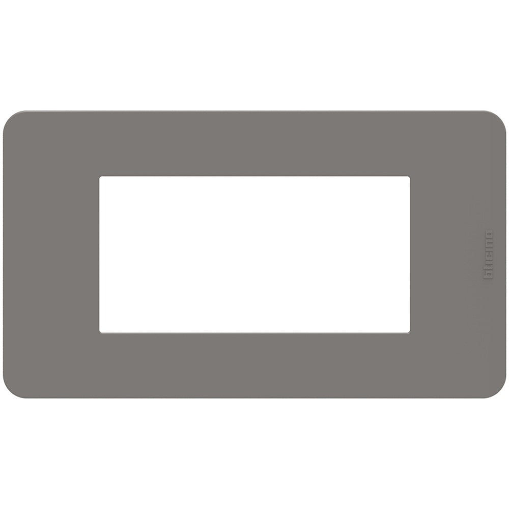 Placca Bticino MatixGO 4 moduli tortora JA4804TD in tecnopolimero per interruttori e prese.