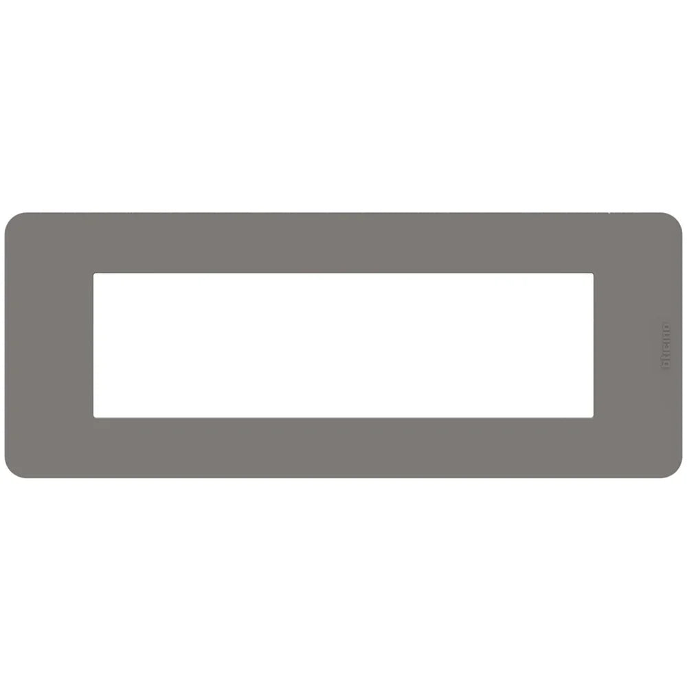 Placca BTicino MatixGO Tones 7 Moduli Tortora - JA4807TD, Design Elegante e Funzionale